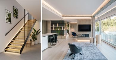 2 imagens de ambientes com luz pensada